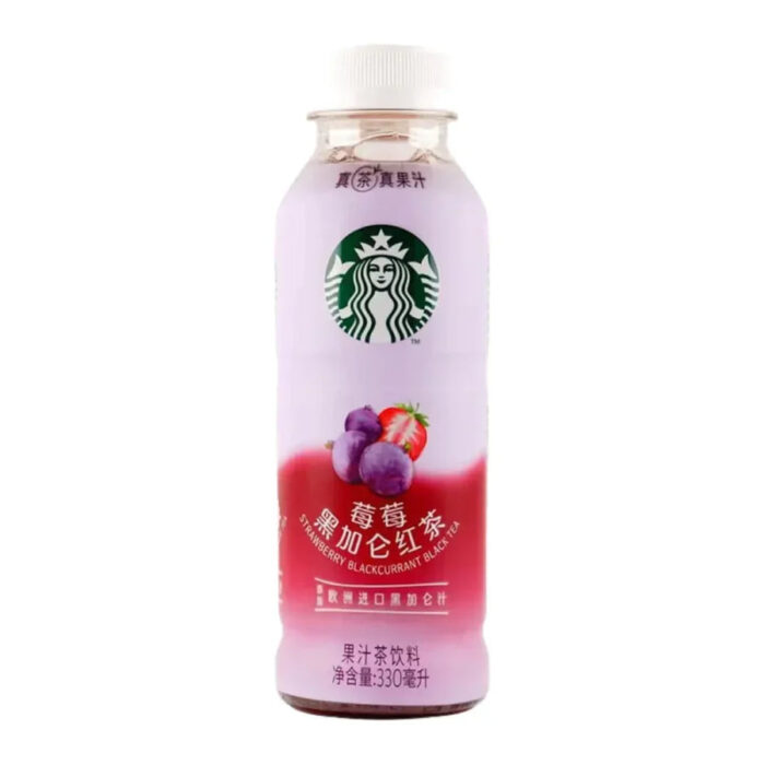 Water, black tea extract solution (water, Yunnan black tea, Ceylon black tea), sugar, concentrated white grape juice, concentrated blackcurrant juice, concentrated strawberry juice, antioxidant (E300), natural flavor.