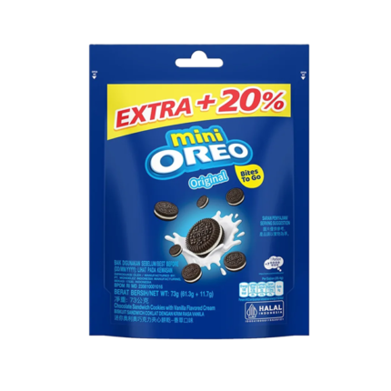 Oreo Vanilla Cream Mini Bag 24x61,3g IND