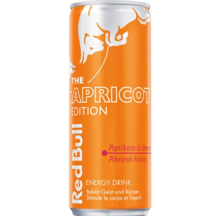 RED BULL ENERGY DRINK THE APRICOT EDITION ABRIKOOS &AMP; AARDBEI 24 X 250 ML