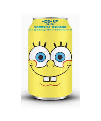 High Up Ramune Spongebob Strawberry Daifuku Sparkling Water 24x330ml TWN