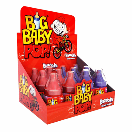 Product Bazooka Big Baby Pop Blackcurrant and Strawberry - 12 x 32g