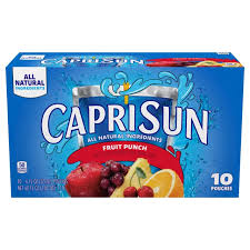 Capri Sun – Fruit Punch (177ml) USA 4×10 Pack