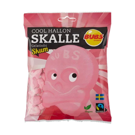 BUBS GODIS COOL FOAM SCHEDELS FRAMBOOS 12 X 90 G