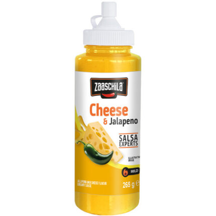 ZAASCHILA CREAMY CHEESE & JALAPENO SAUCE 6 x 265g