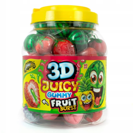 JOHNY BEE JUICY GUMMY FRUIT 60 x 18g