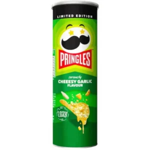 PRINGLES RIJKE CHEESY KNOFLOOK 12 X 102 G