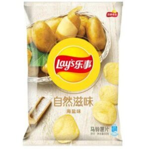 LAYS NATURAL SEA SALT FLAVOR 22 x 65G