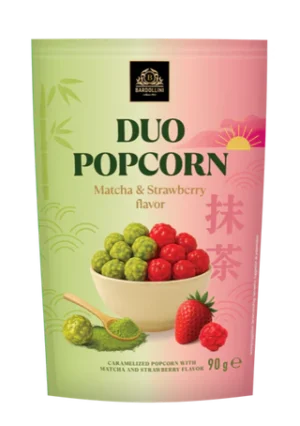 Bardollini Duo Popcorn Matcha & Strawberry Flavor 20 x 90g