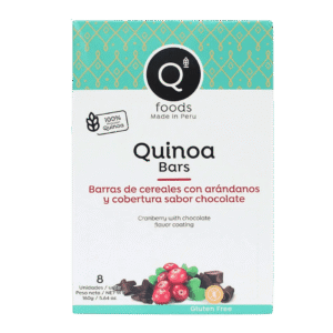Quinoa Bar with Cranberry and Chocolate 8 x 20g(display with 8 bars)