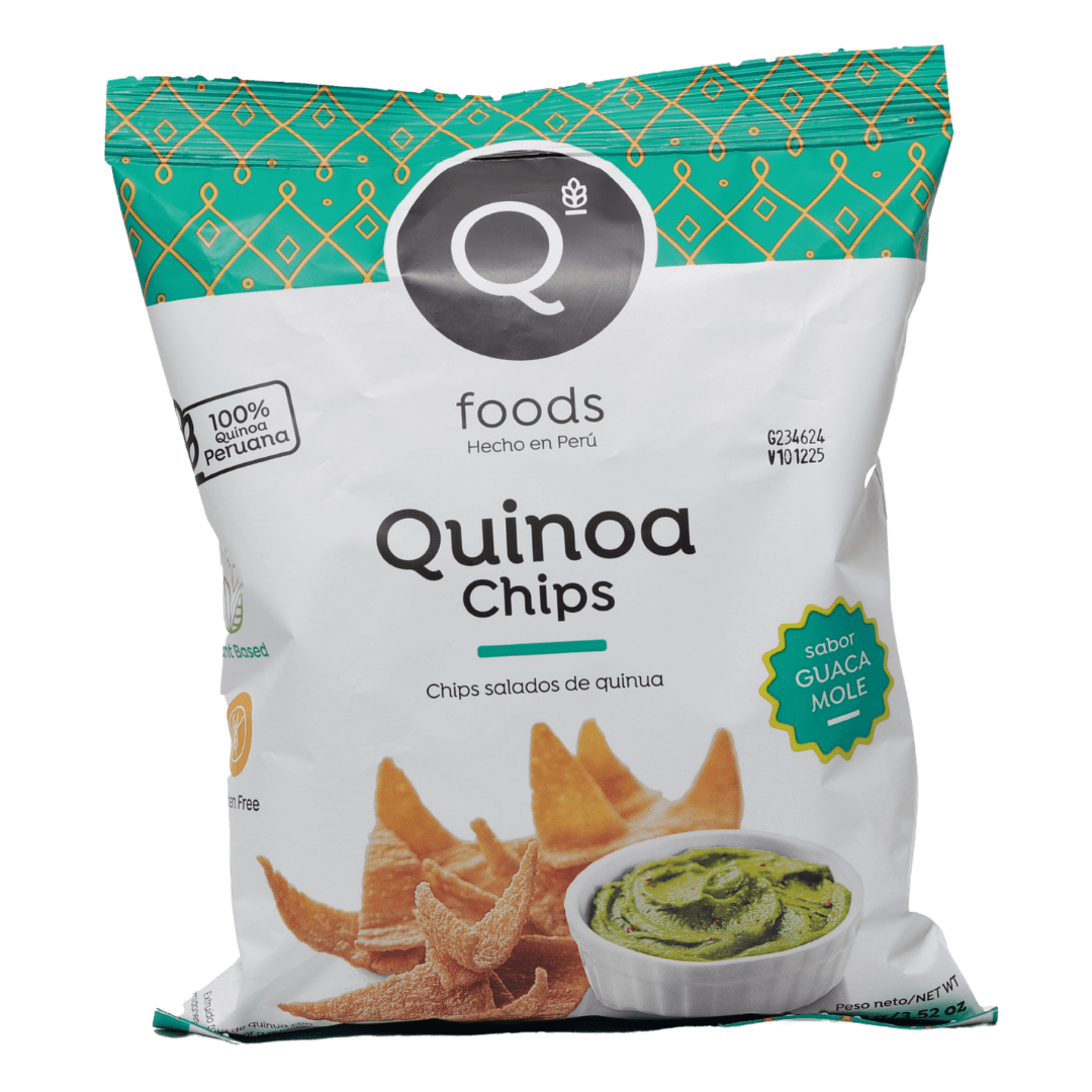 QFoods Quinoa Chips Guacamole Flavor 14x100g