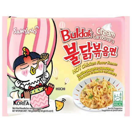 SAMYANG RAMEN HOT CHICKEN BULDAK CREAM CARBO 40 X 140G