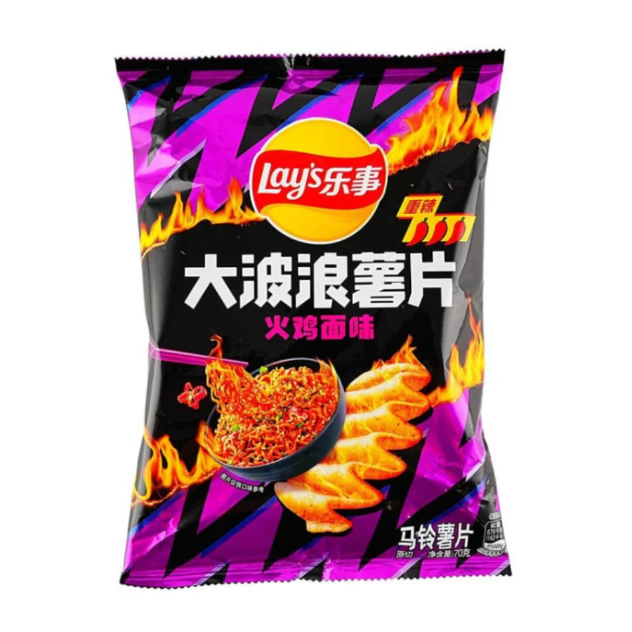 Lay’s Big Wave Hot Chicken Noodle Flavor 22 x 70g