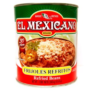 El Mexicano Pinto Beans Refried 6x3kg Case
