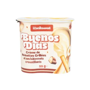 BUENOS DIAS GRILLED HAZELNUT CREAM WITH CRISPY STICKS 12 X 55G