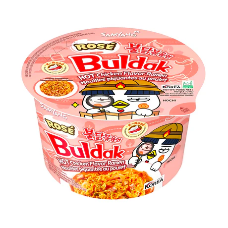 Samyang Ramen Bowl Hot Chicken Rose Sauce 16 × 105g