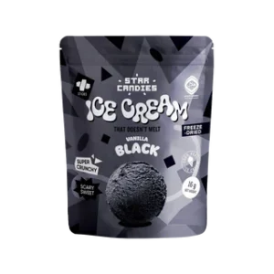 STAR CANDIES FREEZE-DRIED ICE CREAM BLACK VANILLA 7 X 16G
