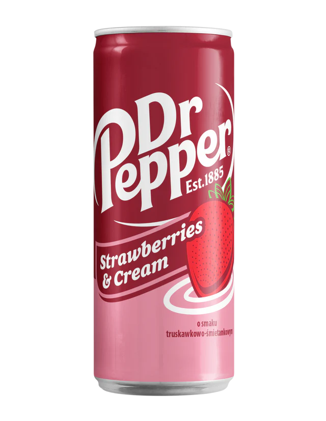 DR PEPPER STRAWBERRIES & CREAM 24 X 330ML