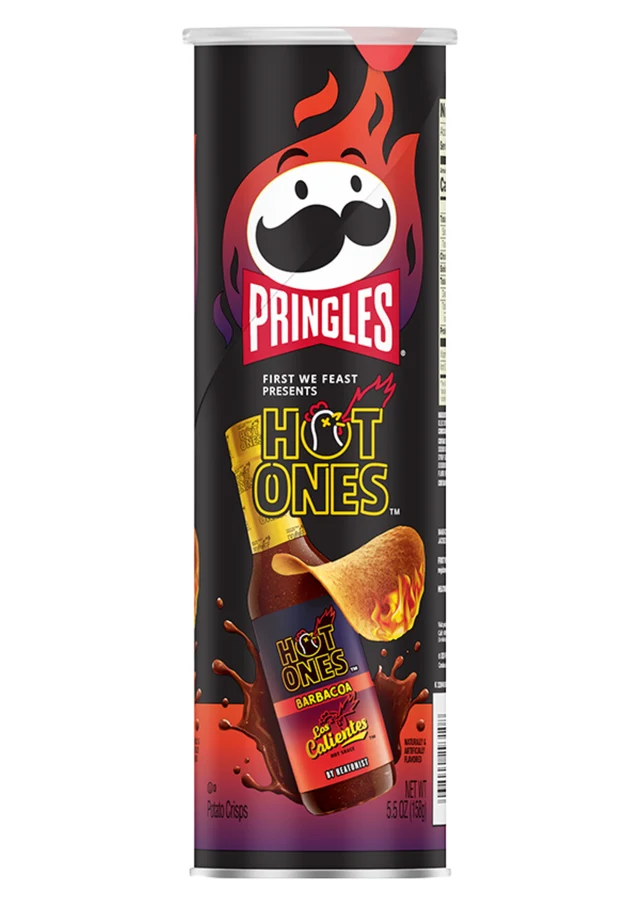 PRINGLES HOT ONES BARBACOA 14 X 156G