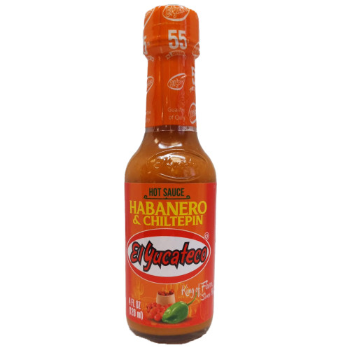 EL YUCATECO HABANERO & CHILTEPIN HOT SAUCE 12 X 120ML