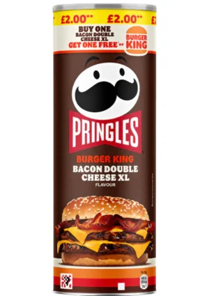 PRINGLES BURGER KING BACON DOUBLE CHEESE XL 6 X 165G
