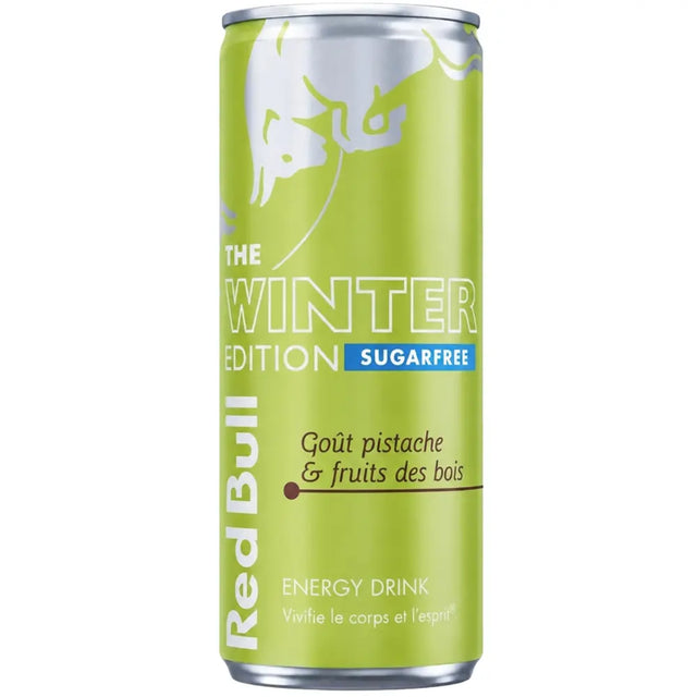 RED BULL ENERGY DRINK THE WINTER EDITION SUGARFREE PISTACHIO & BERRIES 24 X 250ML