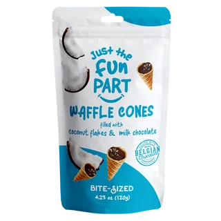 JUST THE FUN PART COCONUT FLAKES & MILK CHOCOLATE 6 X 120G